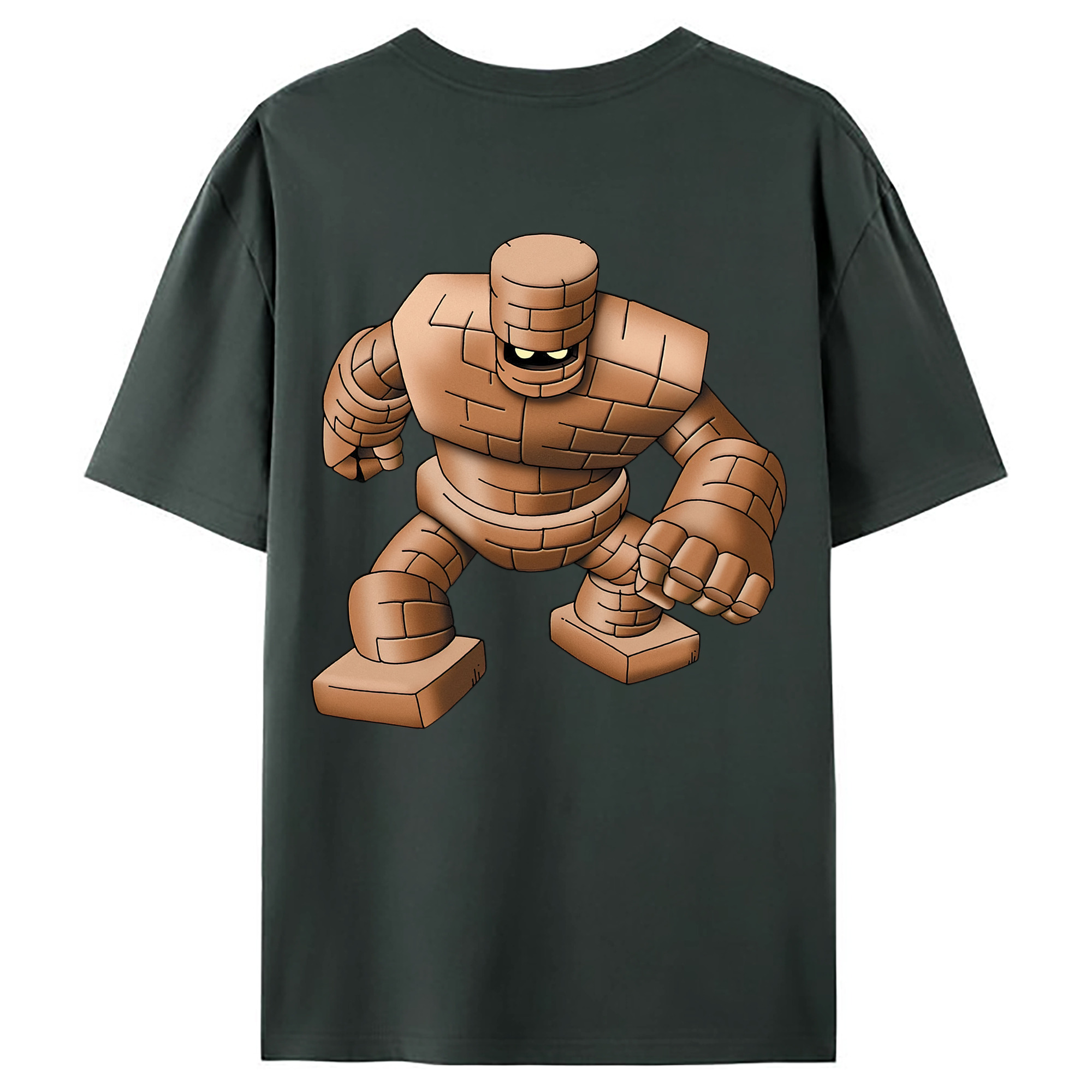 （画像用） ドラゴンクエスト Doragon Kuesuto Dragon Quest 綿100％ メンズ半袖Tシャツ（バックプリント） 通気性